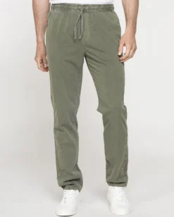 CARRERA - PANTALONE JOGGER VERDE MILITARE DA UOMO CON TASCA AMERICA ELASTICIZZATO