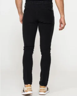 CARRERA - PANTALONE NERO DA UOMO IN FUSTAGNO STRETCH