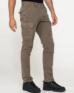 CARRERA - PANTALONE TORTORA DA UOMO CON TASCHE LATERALI