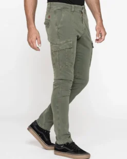CARRERA - PANTALONE VERDE DA UOMO CON TASCHE LATERALI