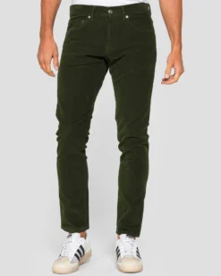 CARRERA - PANTALONE VERDE IN VELLUTO 1000r STRETCH