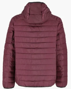 CARRERA - PIUMINO UOMO BORDEAUX ULTRALEGGERO IN RIPSTOP CON CAPPUCCIO