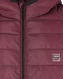 CARRERA - PIUMINO UOMO BORDEAUX ULTRALEGGERO IN RIPSTOP CON CAPPUCCIO