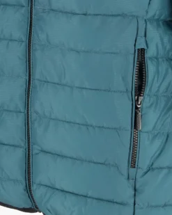CARRERA - PIUMINO UOMO TURCHESE ULTRALEGGERO IN RIPSTOP COLLO COREANO