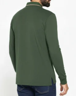 CARRERA - POLO DA UOMO IN JERSEY INTERLOCK VERDE