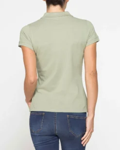 CARRERA - Polo manica corta in tessuto piquet verde acqua da donna