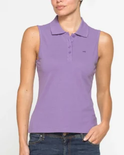 CARRERA - Polo smanicata viola da donna