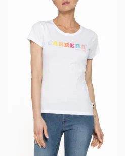 CARRERA - TSHIRT BIANCA DA DONNA MANICA CORTA