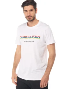CARRERA - TSHIRT BIANCA UOMO MANICA CORTA JERSEY