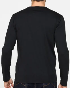 CARRERA - T-SHIRT NERA GIROCOLLO MANICA LUNGA DA UOMO