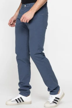 CARRERA - UOMO PANTALONE BLU AVIO IN TELA 5 TASCHE