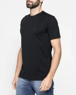 CARRERA - UOMO TSHIRT NERA MEZZA MANICA LOGO