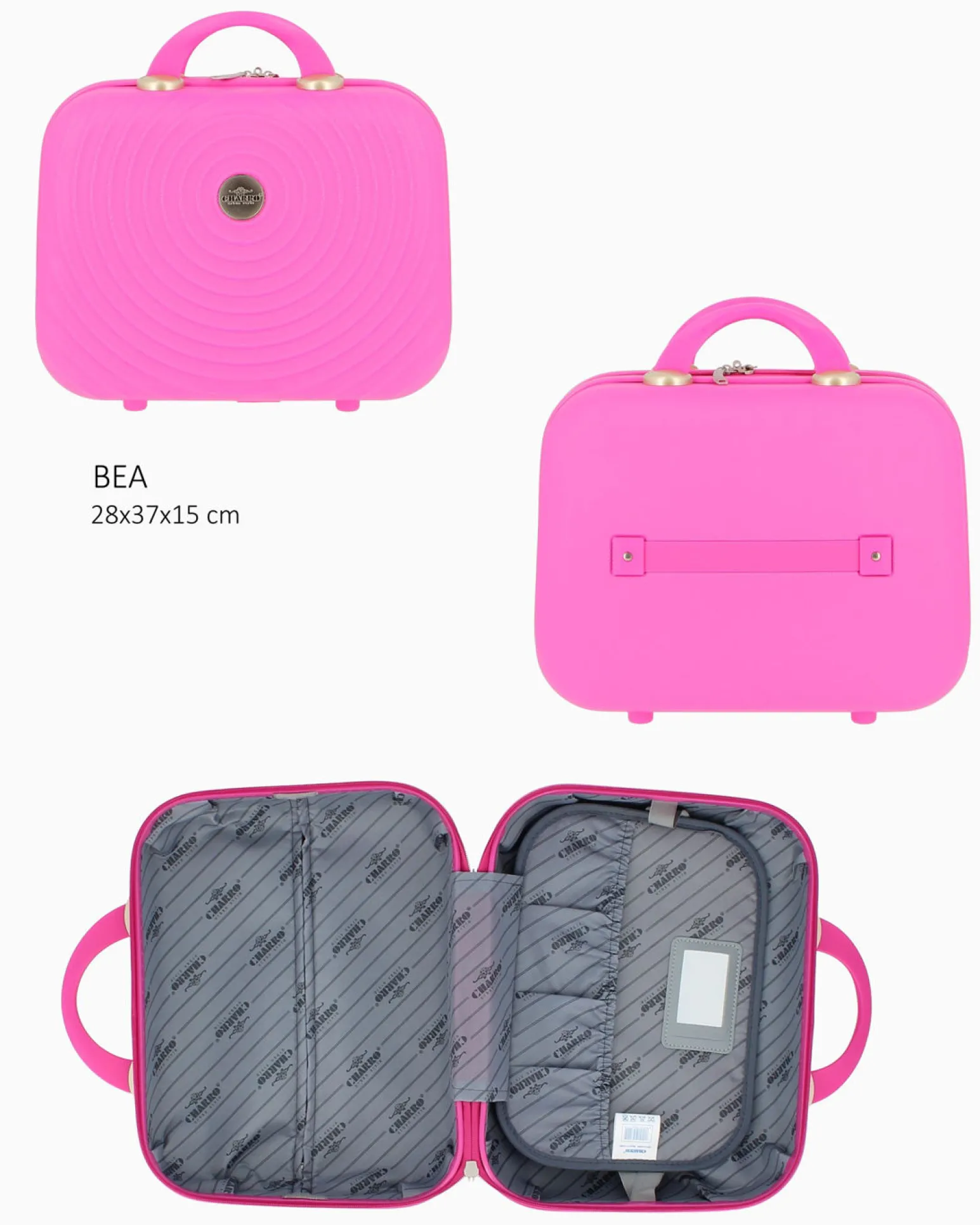 CHARRO - TROLLEY FUXIA 4 RUOTE IN ABS