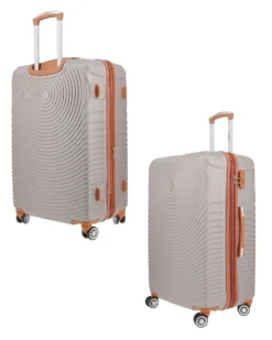 CHARRO - TROLLEY GRIGIO CHIARO IN ABS E 4 RUOTE DOPPIE