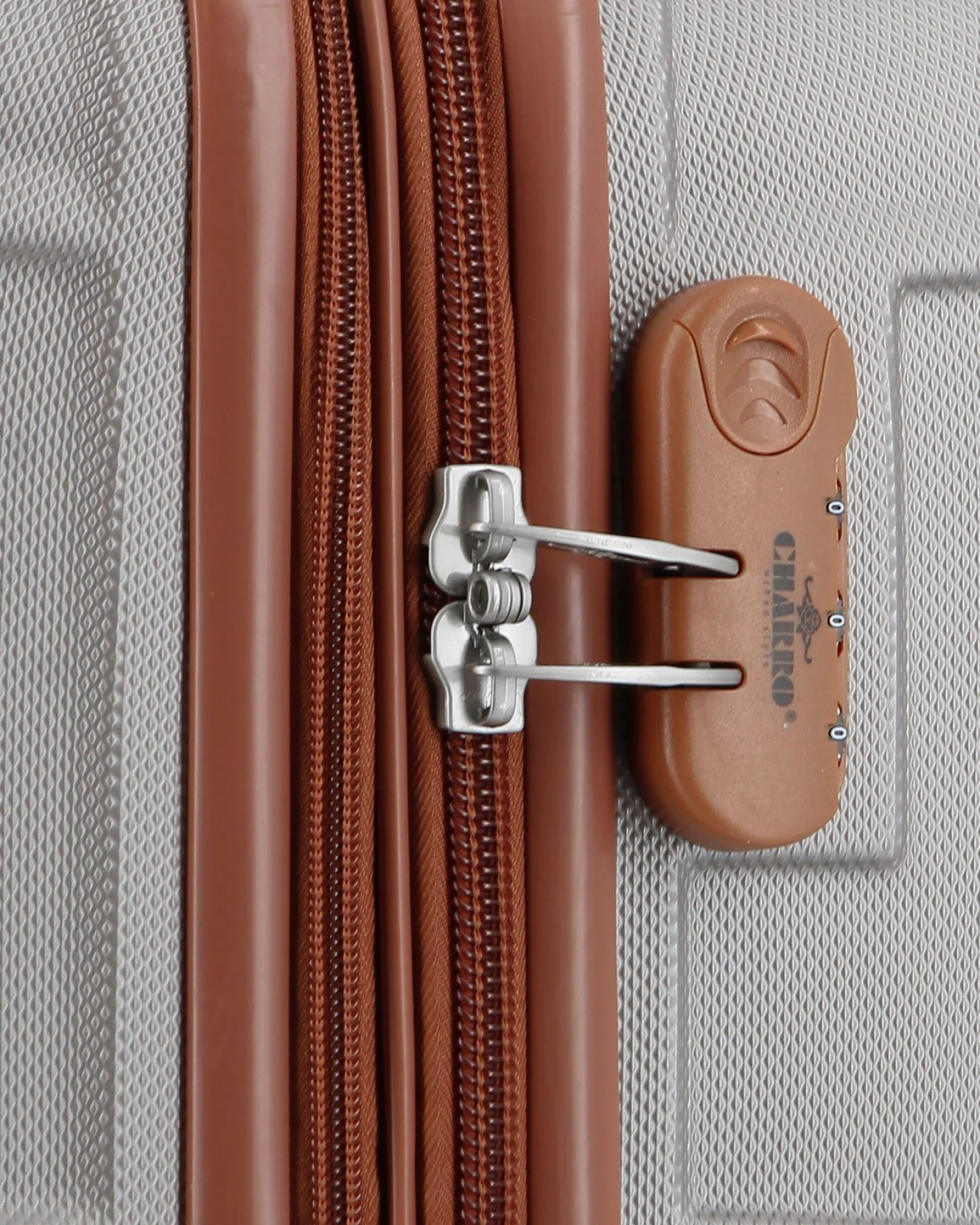 CHARRO - TROLLEY GRIGIO CHIARO IN ABS E 4 RUOTE DOPPIE