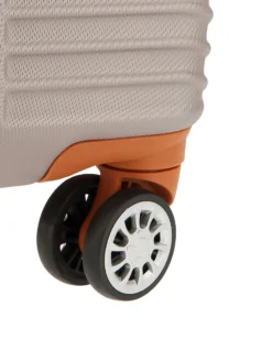CHARRO - TROLLEY GRIGIO CHIARO IN ABS E 4 RUOTE DOPPIE