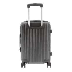 CHARRO- Trolley in ABS a righe verticali con 4 ruote doppie e angoli effetto lucido