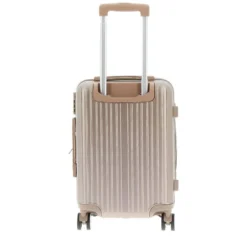 CHARRO- Trolley in ABS a righe verticali con 4 ruote doppie e angoli effetto lucido