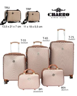 CHARRO - TROLLEY IN ABS E 4 RUOTE DOPPIE