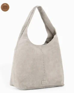 CHESTER POLO ACADEMY - Borsa sacca latte scamosciata in VERA PELLE
