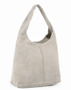 CHESTER POLO ACADEMY - Borsa sacca latte scamosciata in VERA PELLE
