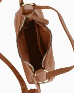 CHESTER POLO ACADEMY - Minibag cuoio in VERA PELLE con tracolla nastro loggata