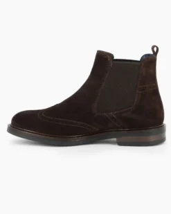CLASS MAN - Beatles marrone scamosciato in VERA PELLE