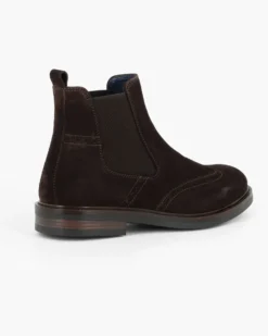 CLASS MAN - Beatles marrone scamosciato in VERA PELLE