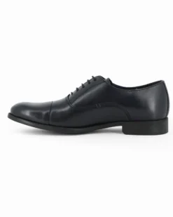 CLASS MAN - Scarpa blu scuro in VERA PELLE con lacci