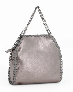 CORTINA POLO STYLE - Borsa a mano piombo, tracolla removibile