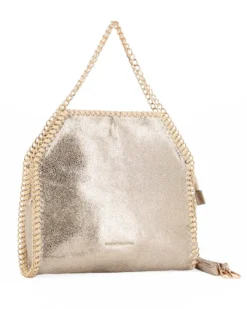 CORTINA POLO STYLE - Borsa a mano oro, tracolla removibile