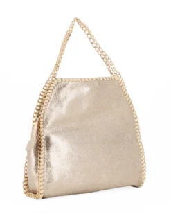 CORTINA POLO STYLE - Borsa a mano oro, tracolla removibile