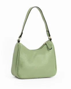 CORTINA POLO STYLE - Borsa a spalla verde con dettaglio borchie