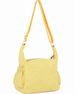 CORTINA POLO STYLE - Borsa gialla con tracolla regolabile e tasca frontale