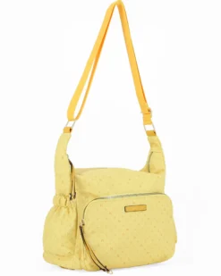 CORTINA POLO STYLE - Borsa gialla con tracolla regolabile e tasca frontale