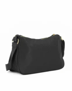 CORTINA POLO STYLE - Borsa nera con tasca frontale e tracolla regolabile