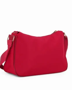 CORTINA POLO STYLE - Borsa rubino con tasca frontale e tracolla regolabile