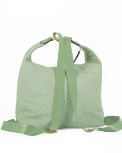 CORTINA POLO STYLE - Borsa verde con tracolla e manico regolabili e tasca frontale