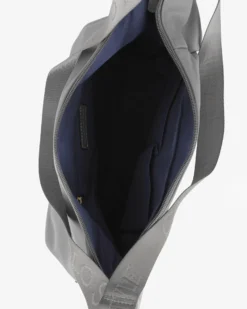 CORTINA POLO STYLE - Borsa/Zaino antracite con tasca frontale e dettaglio logo pendente