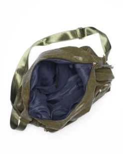 CORTINA POLO STYLE - Tracolla verde loggata con tascone frontale e tasche laterali elasticizzate