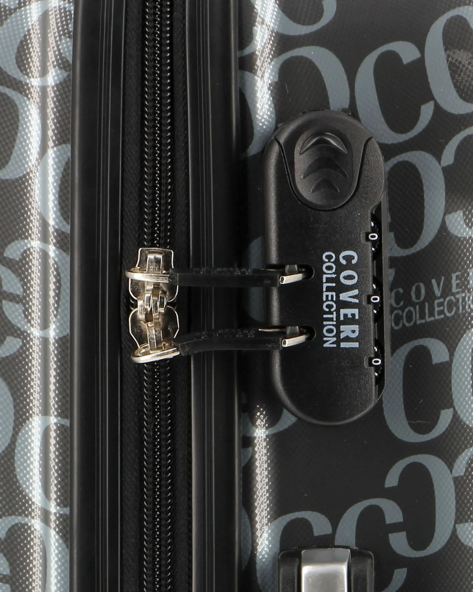 COVERI COLLECTION - TROLLEY IN ABS STAMPA LOGO CON 4 RUOTE DOPPIE