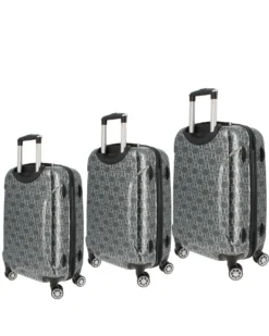 COVERI COLLECTION - TROLLEY IN ABS STAMPA LOGO CON 4 RUOTE DOPPIE
