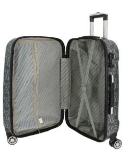 COVERI COLLECTION - TROLLEY IN ABS STAMPA LOGO CON 4 RUOTE DOPPIE