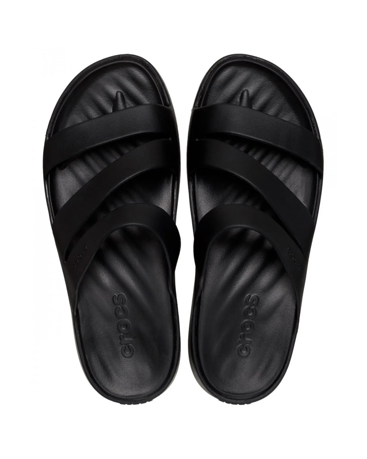 CROCS - CIABATTE DA DONNA GETAWAY STRAPPY NERE - 209587