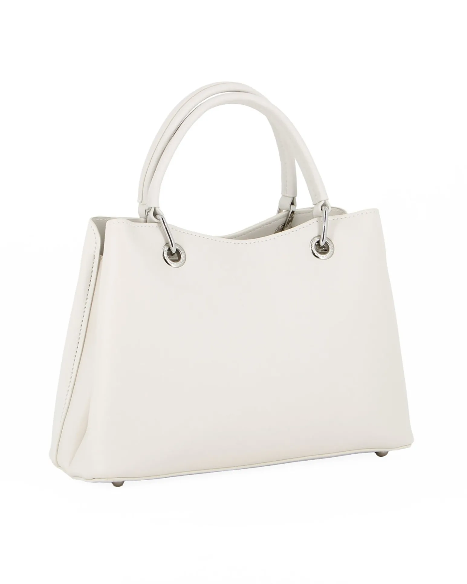 DAVID JONES - BORSA BIANCA A MANO DUE MANICI TRE SCOMPARTI E FOULARD