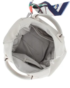 DAVID JONES - BORSA BOWLING BEIGE CON FOULARD