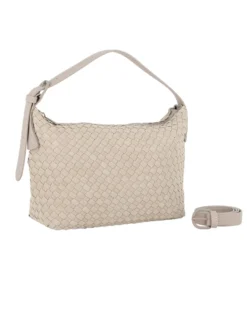 DAVID JONES - Borsa marrone chiaro intrecciata con manico regolabile