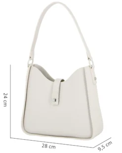 DAVID JONES - BORSA OFF WHITE A SPALLA