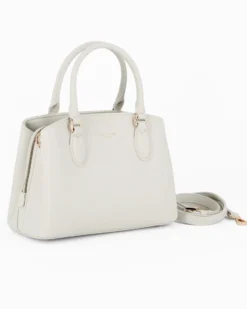 DAVID JONES - BORSA SMALL BIANCA A MANO DUE MANICI TRE SCOMPARTI
