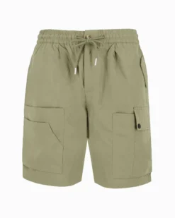 D-INFINITIVE - Bermuda taupe con tasconi